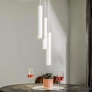 Nowodvorski Lighting Hänglampa Eye, 3 lampor, rund, vit