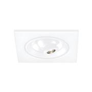 Egger Licht EGG DLS LED-inbyggnadsspot Riga Zooom, kantig, vit, 2700K