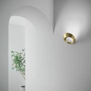 URBAN by Sforzin LED-vägglampa Olo, guldfärgad, metall, 25,5 cm bred