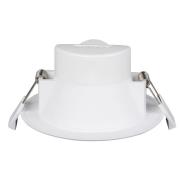 Prios LED-inbyggnadslampa Rida, set om 3, vit, 19cm, CCT, IP44