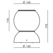 Stilnovo Gravitino LED-taklampa, roterbar vit