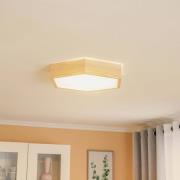 Envostar taklampa Hagen, pinje natur