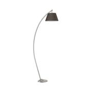 ONLI Golvlampa Sinea, silver/svart, höjd 110 cm, järn, textil