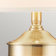 QUOIZEL Textil bordslampa Dennison 1 brushed brass