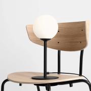 ALDEX Bordslampa Joel, höjd 35 cm, svart/vit