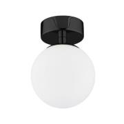 Euluna Taklampa Fatis, opalglas/svart, 1 lampa
