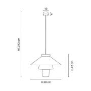 MARKET SET Ruche pendellampa, Ø 58 cm, vit