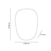 MARKET SET Vägglampa Screen 70's, 40 cm hög, jute, textil