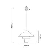 MARKET SET Ruche pendellampa, Ø 58 cm, ockra