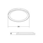 BRUMBERG Sunny Mini LED-taklampa RC CCT vit