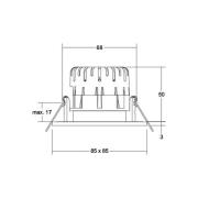 BRUMBERG BB21 IP65 inbyggd DALI vit