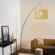 TK Lighting Golvlampa Moby Green med tygskärm