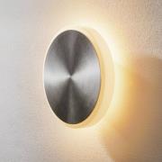 BANKAMP Button LED-vägglampa, 33 cm, aluminium