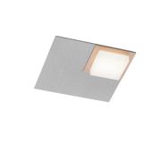 BANKAMP Quadro LED-taklampa 8W silver