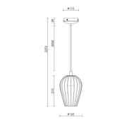 Beacon Lighting Beacon pendellampa Callam Ø 16 cm, svart, metall