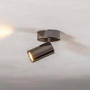 Lucea Takspotlight Spotte, svart-krom, 1 lampa