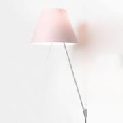 Luceplan Costanza vägglampa D13a, aluminium/rosa