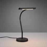 Trio Lighting Curtis bordslampa med flexibel arm och dimmer svart