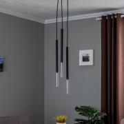 Euluna Thalassa pendellampa 3 lampor G9 svart/guld rund