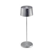 Zafferano Olivia 3K bordslampa silver