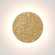 Holländer LED-vägglampa Meteor, guldfärgad, Ø 27 cm, järn