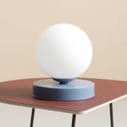 ALDEX Bordslampa Joel, höjd 17 cm, blå/vit