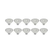 Prios LED-reflektor GU5.3 4.3W 345lm 36° klar 827 set om 10