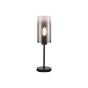 Freelight Ventotto bordslampa, svart/rök, höjd 57 cm, metall/glas