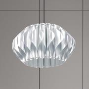 Luminex Hänglampa Serenity med plastskärm, silver