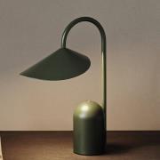 ferm LIVING LED-bordslampa Arum, grön, dimbar, IP44