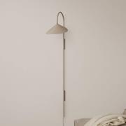 ferm LIVING Arum Swivel Tall vägglampa, beige, stickpropp