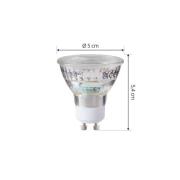 Arcchio LED-lampa GU10 4,7W 2700K 850lm glas set om 5