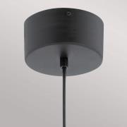 Quintiesse Moonlit LED-pendellampa, svart, aluminium, Ø 20 cm, sfär