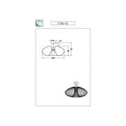 Fabas Luce Fassa taklampa, svart, Ø 60 cm, metall