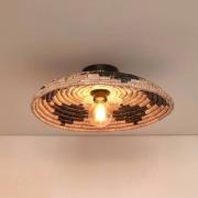 Good & Mojo Good &amp; Mojo Andros taklampa, svart/naturell/vit, Ø 45 ...