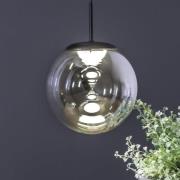 Eco-Light LED-hänglampa Altaïr, silverfärgad, Ø 15 cm, glas 3.000 K