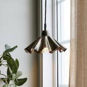 PR Home Hänglampa Aira mässingsfärgad oljad, Ø 25 cm stickkontakt