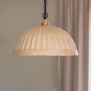 PR Home Hänglampa Haley, beige, Ecomix, Ø 43 cm