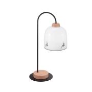 austrolux Kolarz Chalet bordslampa, vit/hjortgrå, höjd 56 cm