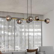 EMIBIG LIGHTING Hänglampa Gravity, grafit/guld/svart, glas, E14