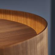 FRANDSEN hänglampa FM 1954, valnöt, Ø 28 cm, trä