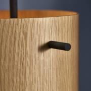 FRANDSEN Hänglampa FM 1954, ek, Ø 16 cm, trä