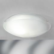 ORION Agada taklampa, opalglas, krom, 40 cm