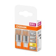 OSRAM LED-stiftlampa G9 4,2 W 2 700 K klar 2-pack