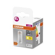 OSRAM Base PIN LED-stiftlampa G4 1,8 W 200 lm 5-pack