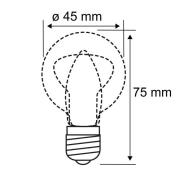 Paulmann LED-lampa E27 5W droppe 2.700K matt