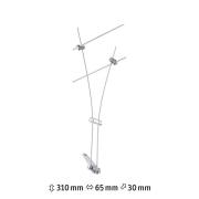 Paulmann Comet enkel spot till vajersystem, krom