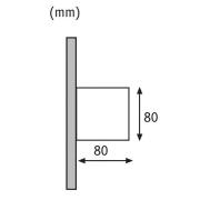 Paulmann Cybo LED utomhusvägglampa, 2.700 K, 8 x 8 cm, vit