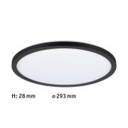Paulmann Atria Shine panel on/off black 830 Ø29cm