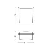 Philips myGarden Shades utomhusvägglampa E27 grå